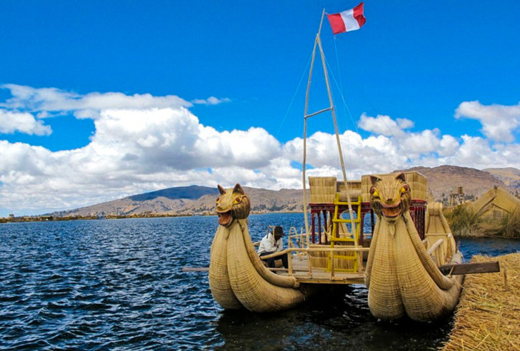 Reed boats of Lake Titicaca